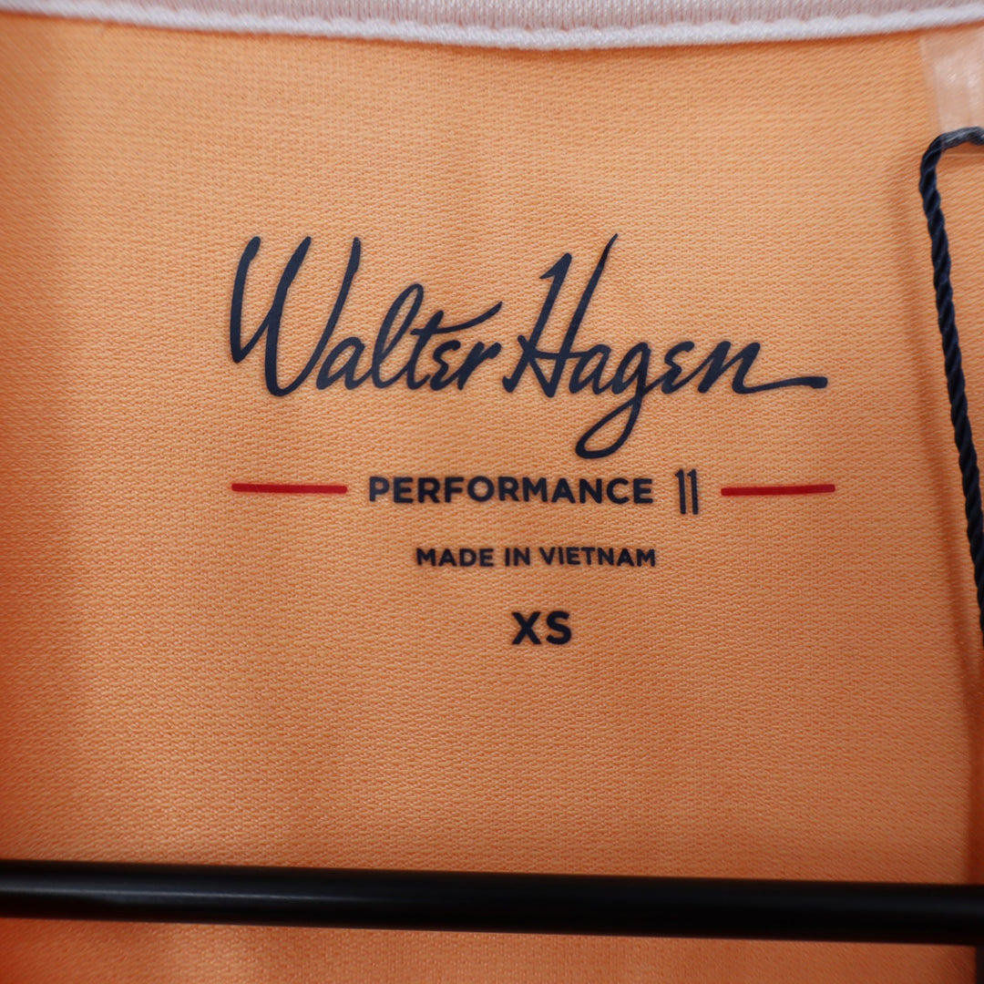Walter Hagen Performance II Womens Sleeveless Polo Shirt Peach Orange XS