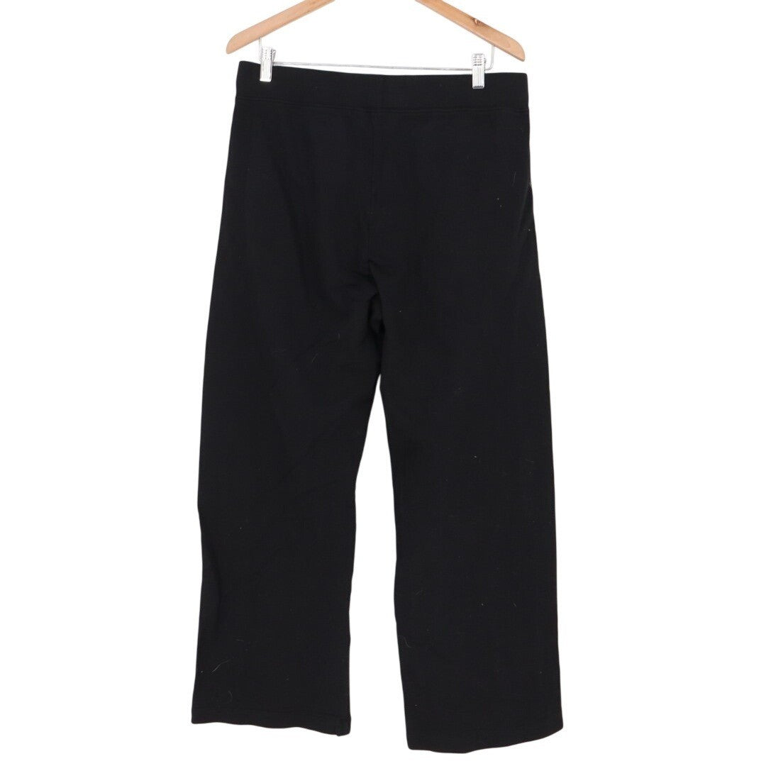 American Giant Ponte Pants Womens XL Black Cotton Slash Pockets Straight Leg