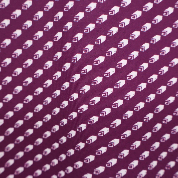 VRST Mens Contrast Printed Polo Shirt Black Cherry Roll Repeat Large NEW