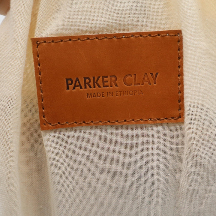 Parker Clay Makeda Mini Crossbody Bucket Bag Tan Leather Made in Ethiopia