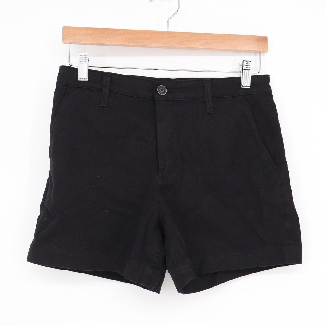 AG Adriano Goldschmied Caden Short Tailored Fit Black Chino Shorts Size 26 NEW