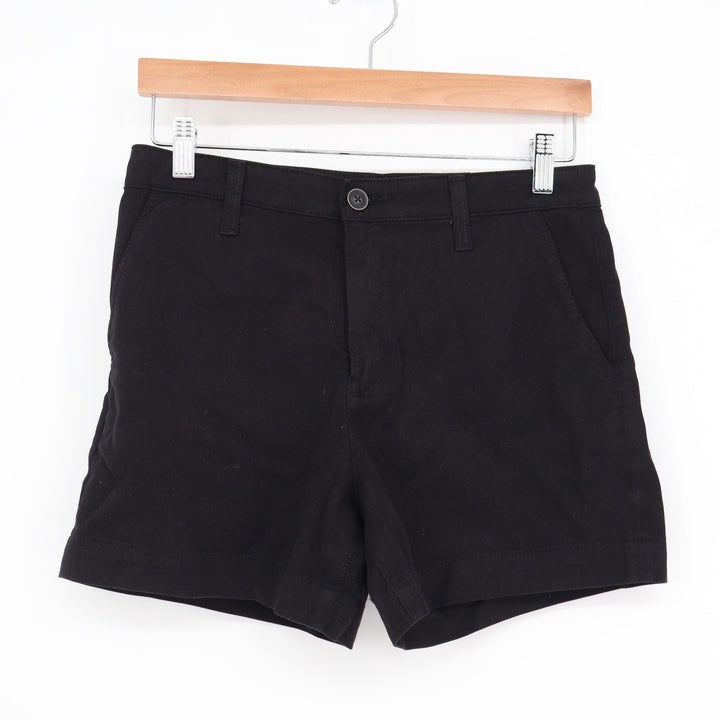 AG Adriano Goldschmied Caden Short Tailored Fit Black Chino Shorts Size 26 NEW