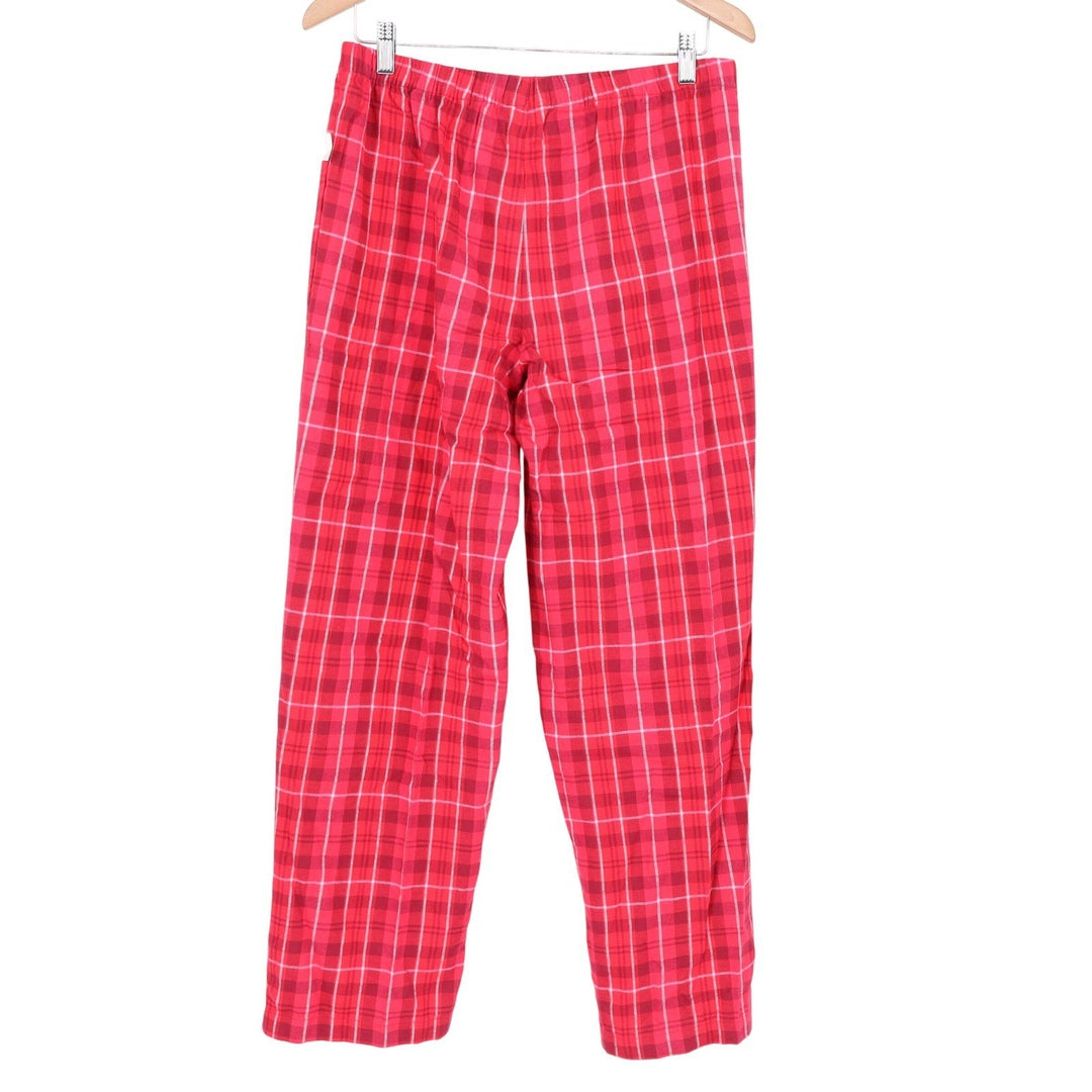 Charter Club Intimates Womens Red Bennet Plaid Flannel Pajama Set Small