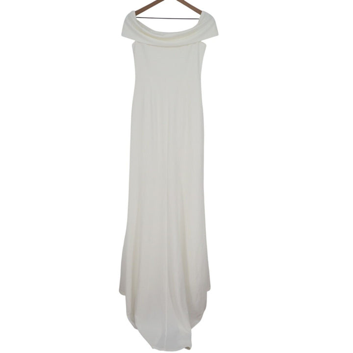 Lulus Exceptional Romance Maxi Dress Womens Large White Off-the-Shoulder Mermaid
