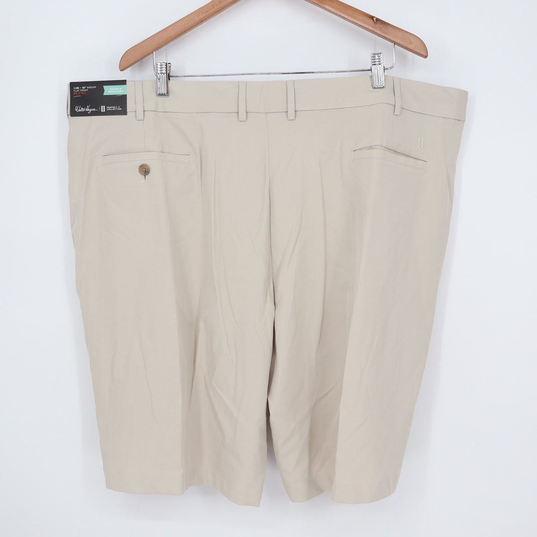 Walter Hagen Mens 48 Big & Tall Hagen Golf Shorts Light Khaki Perfect 11