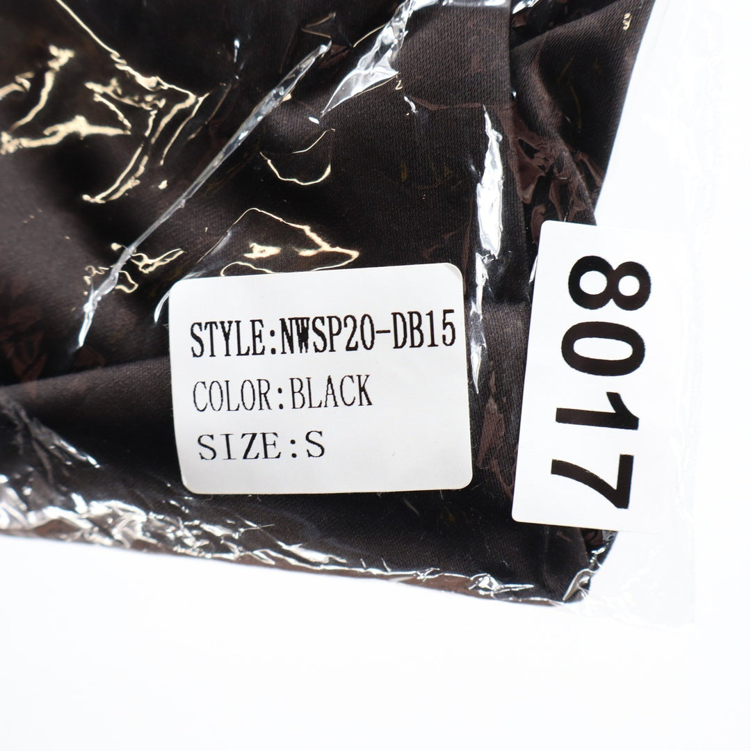 Naked Wardrobe Black Satin Strapless Sweetheart Ruched Mini Dress Small