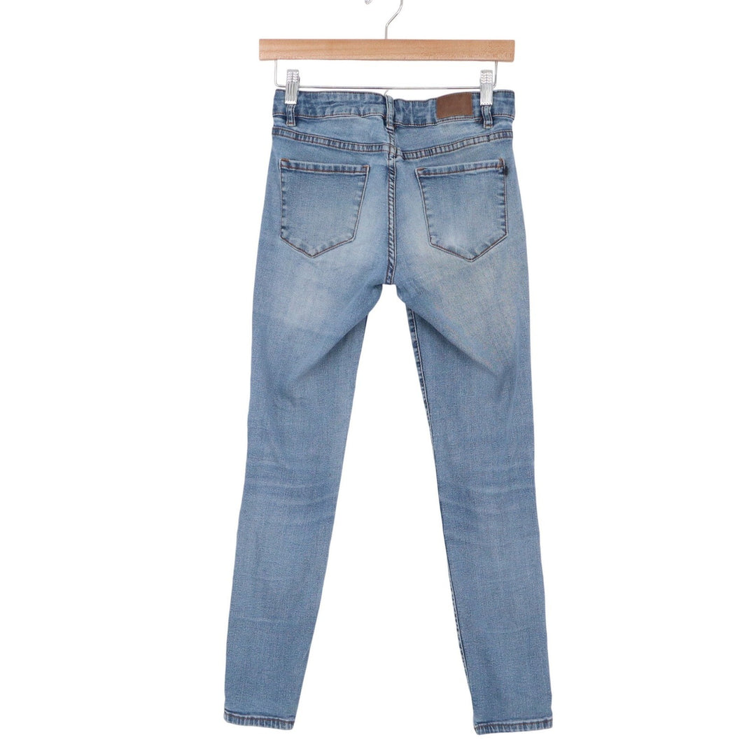 Tahari Kelly Classic Skinny Jeans Medium Wash Blue Denim Size 2/26 Stretch