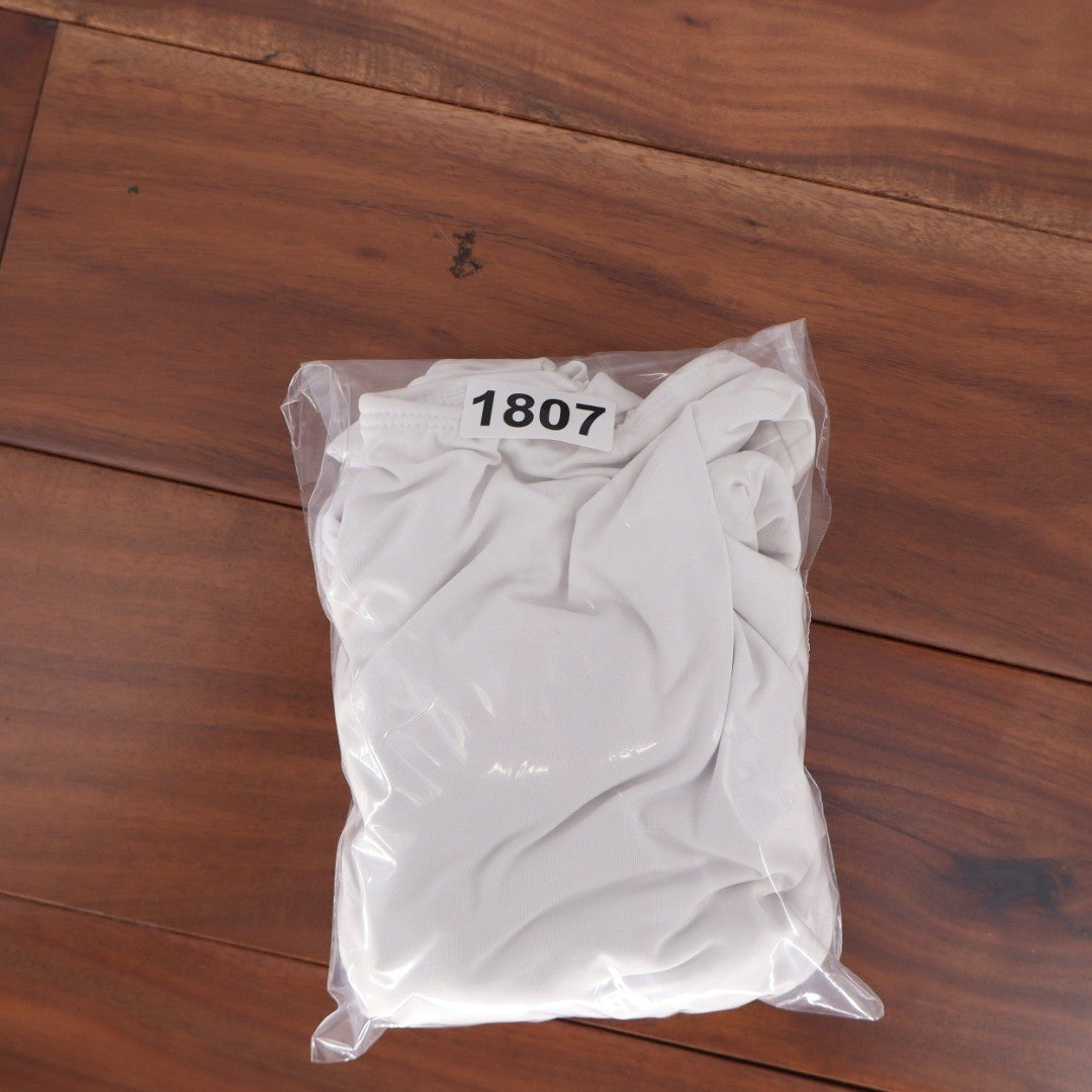 ASOS DESIGN White One Piece Swimsuit Knot Front Cutout One Shoulder Size US 4
