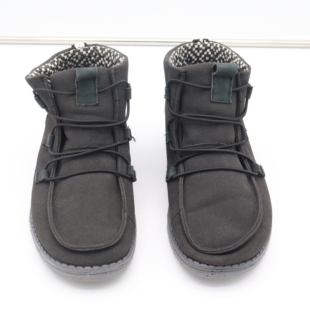 Hey Dude Lea Carbon Grey Ankle Chukka Boots Womens Size 8 Slip On