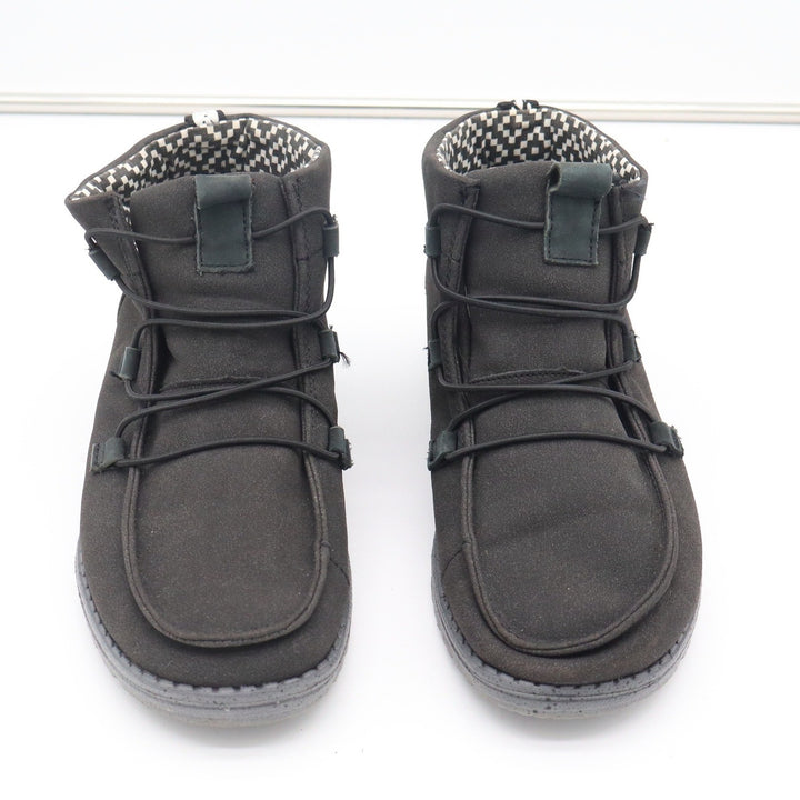 Hey Dude Lea Carbon Grey Ankle Chukka Boots Womens Size 8 Slip On