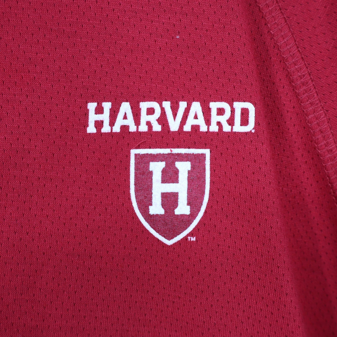 Colosseum Harvard University Crimson Quarter Zip Pullover Mens XL Red NWT