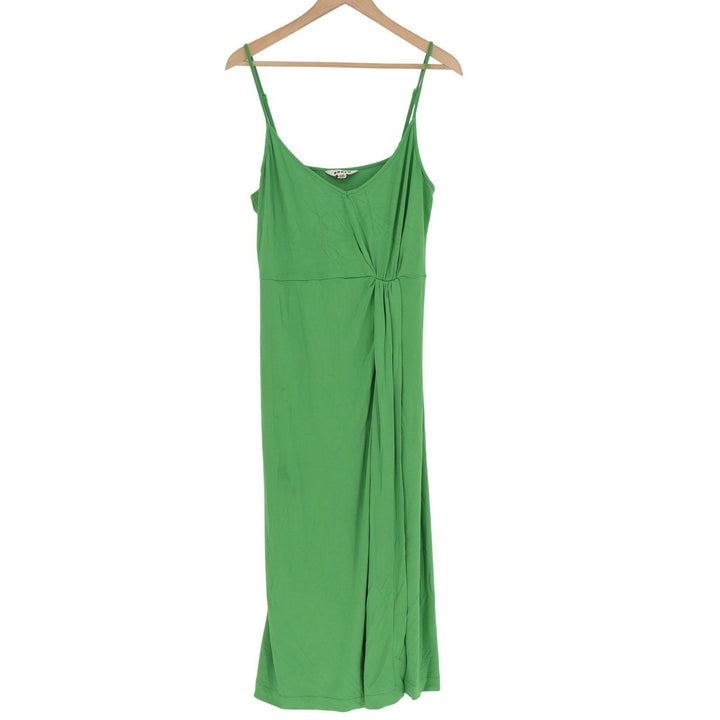 Boden Green Twist Front Midi Dress Adjustable Straps US 12R