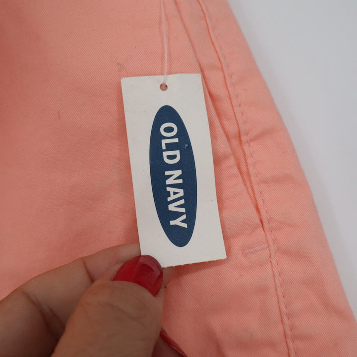Old Navy Everyday Shorts Womens 8 Peach Coral 5 Inch Inseam Cotton Twill NWT