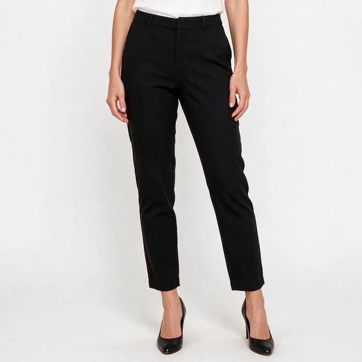 NIC+ZOE Pants Womens 6 Slim Leg Black Stretch Career Trousers Excellent