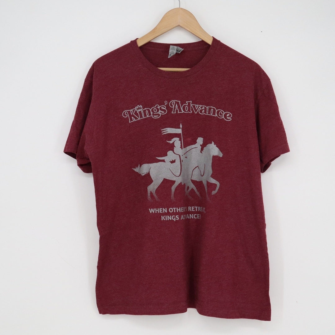 Next Level Kings Advance 2023 Graphic T-Shirt Burgundy Maroon Men Size L