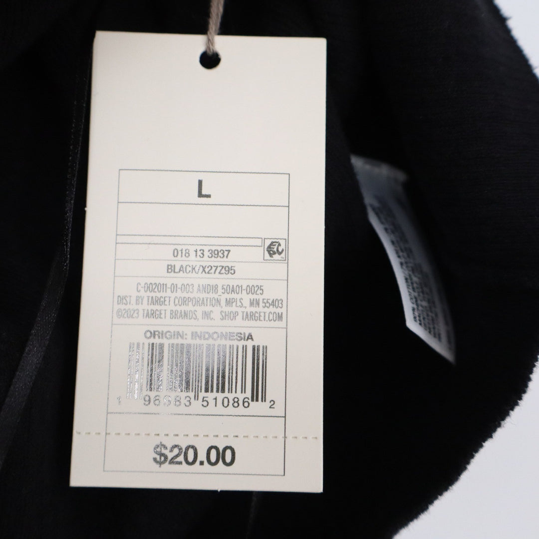 A New Day Womens Black Ribbed Halter Neck Twist Front Sleeveless Top Size L