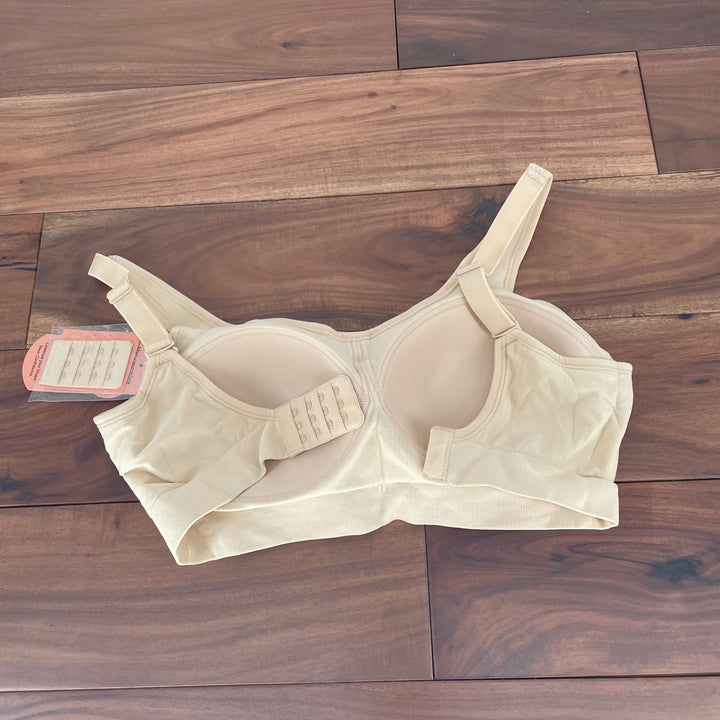 Shapermint Essentials Everyday Comfort Straps Wireless Shaping Bra M Chai