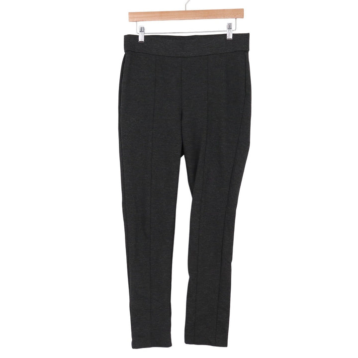 Anne Klein Womens Gray Marl Seamed Pull On Leggings Pants Size M