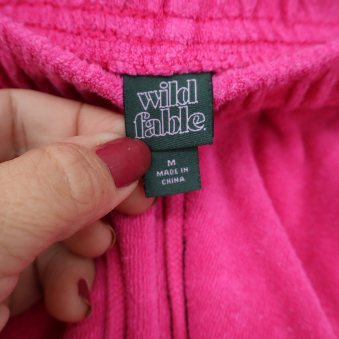 Wild Fable Shorts Womens M Terry Cloth Dolphin Pink Drawstring Excellent