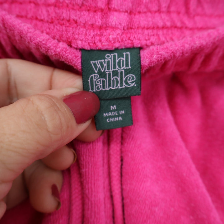 Wild Fable Shorts Womens M Terry Cloth Dolphin Pink Drawstring Excellent
