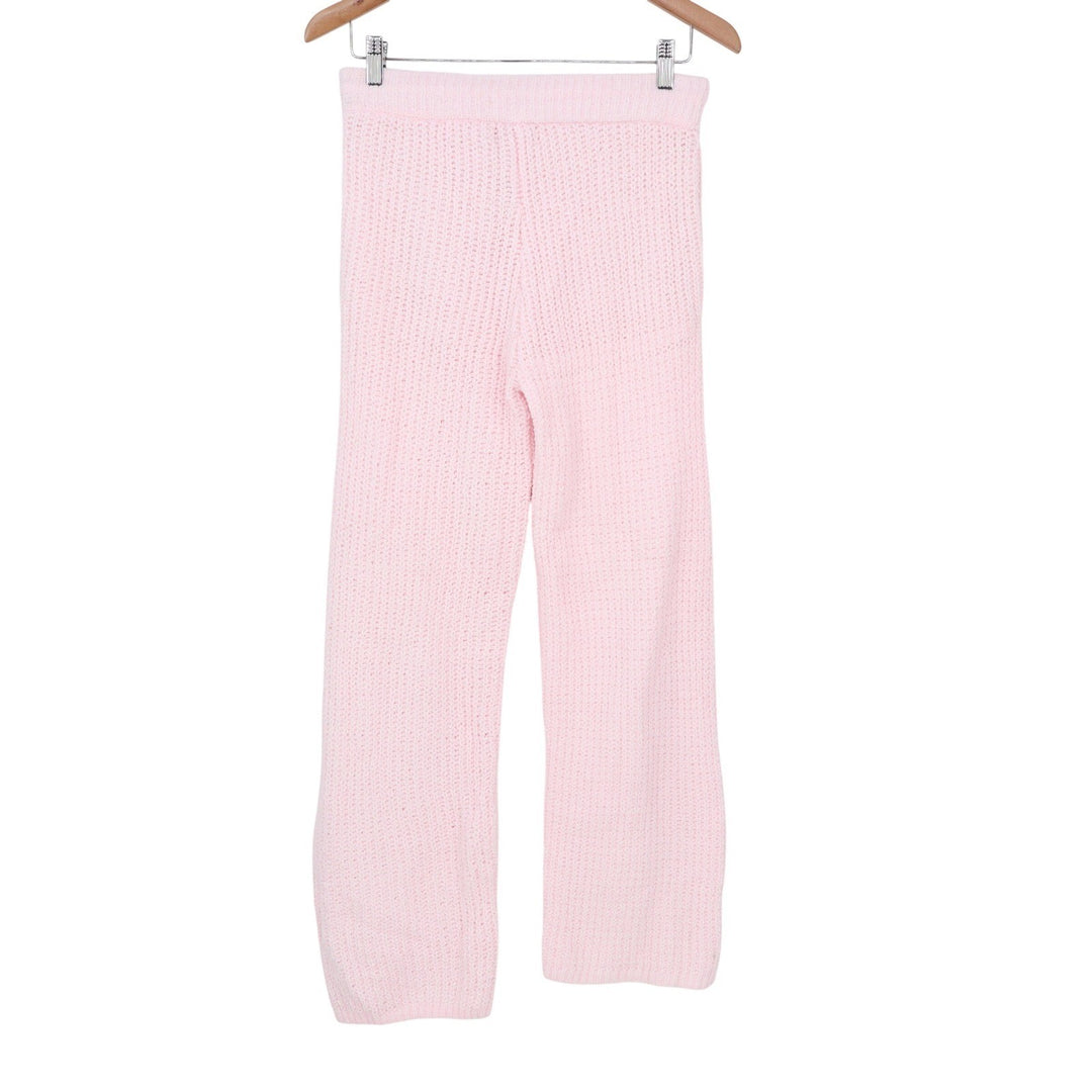 State of Day Intimates Pink Chenille Knit 2PC Lounge Set XS
