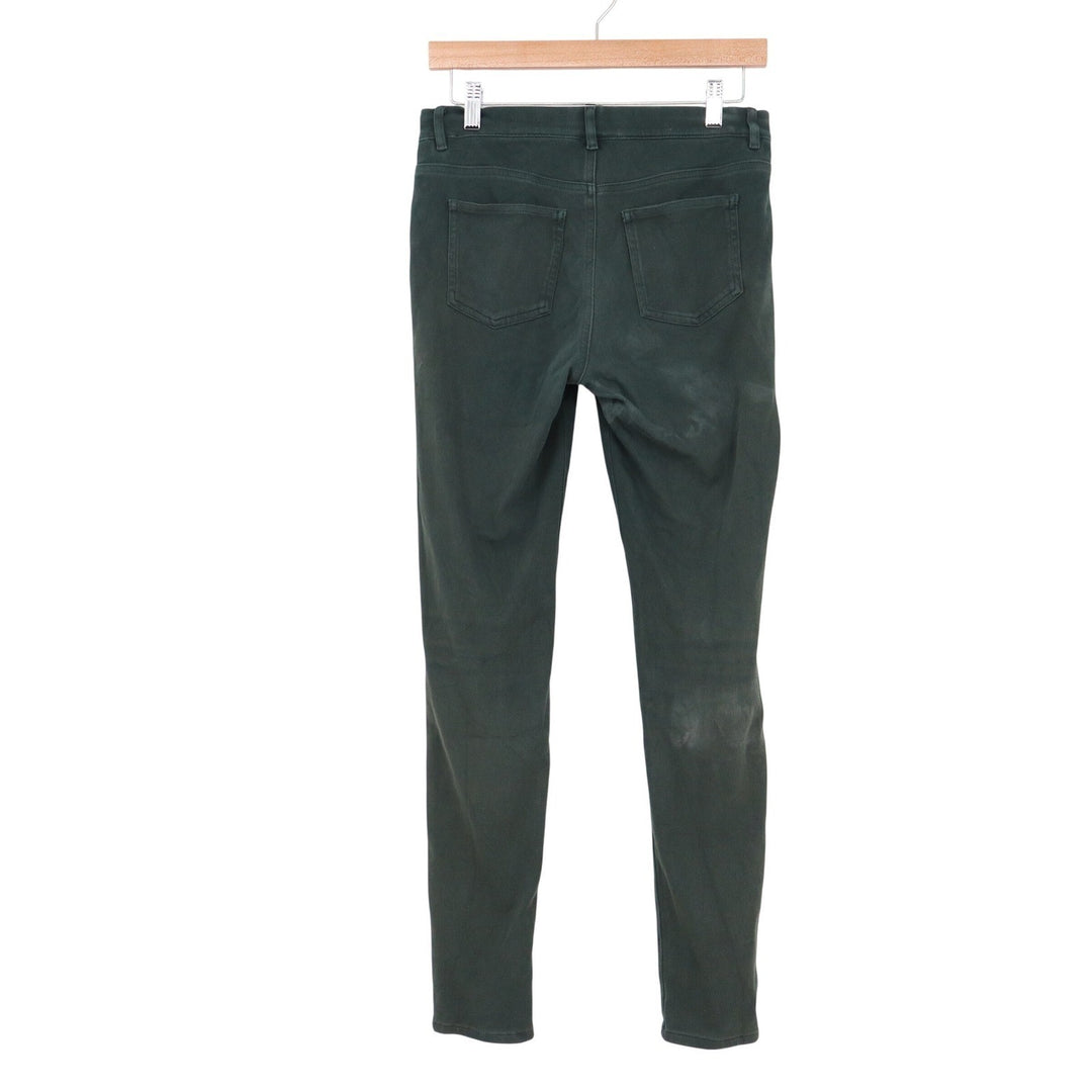 Uniqlo Womens Leggings Pants Forest Green Slim Fit Stretch Size M