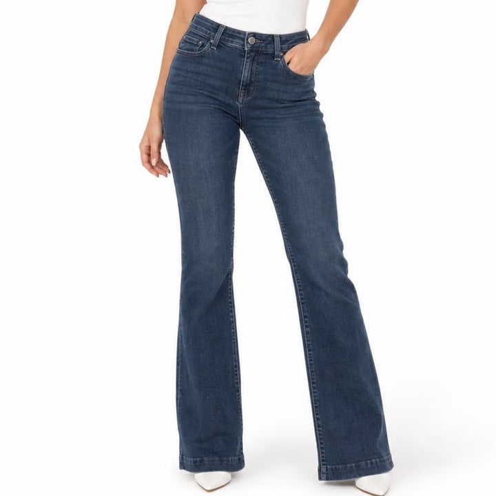 Gap 1969 Modern Flare Jeans Dark Wash Stanton Blue Denim 29s Fall 2013