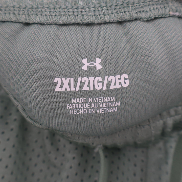 Under Armour Mens Icon Mesh Shorts Sage Green 2XL AVY 348 Loose Fit NWT