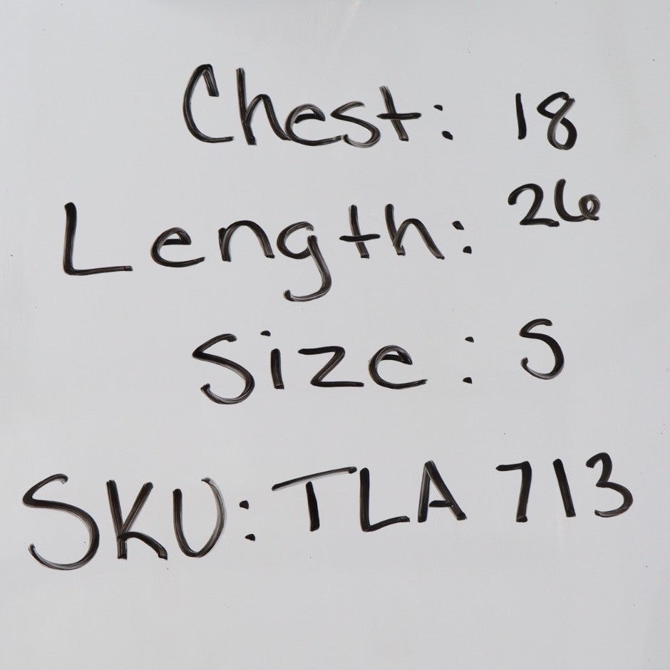 Text on a white background with measurements and SKU number.
