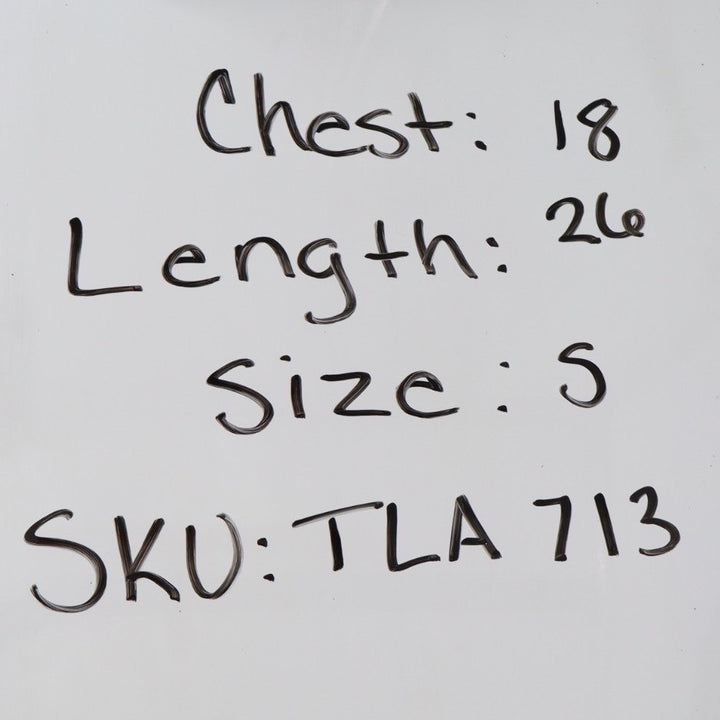 Text on a white background with measurements and SKU number.