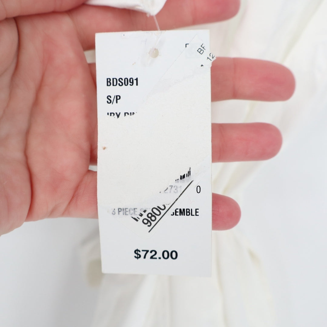 In Bloom by Jonquil The Bride Wrap Robe Womens Medium White 3/4 Dolman Sleeve