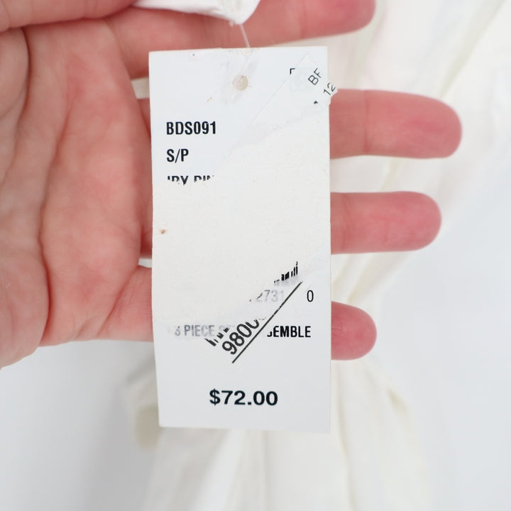 In Bloom by Jonquil The Bride Wrap Robe Womens Medium White 3/4 Dolman Sleeve