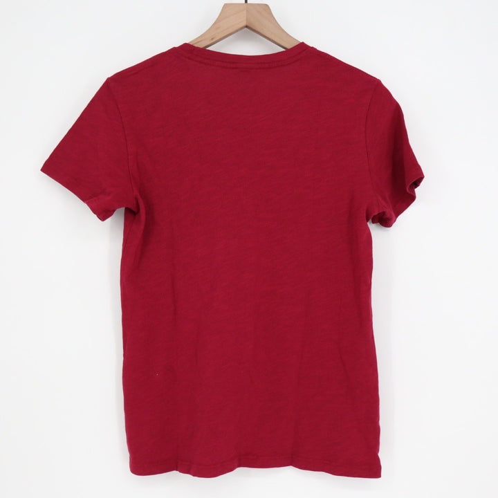 AMERICAN GIANT Crew Neck T Shirt Red Short Sleeve Made USA Women's Size S