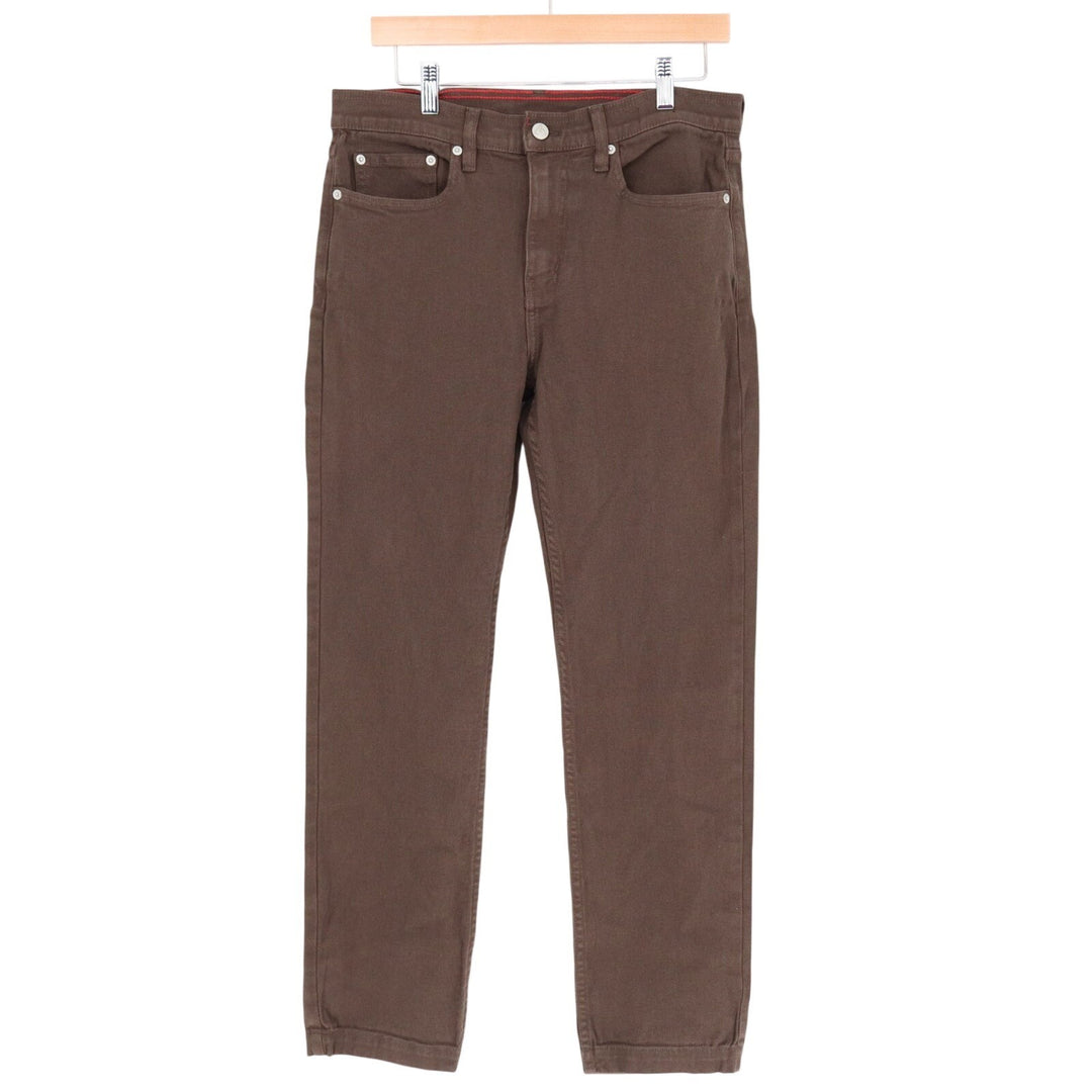 American Giant Roughneck Pants Mens 30x30 Brown Cotton Stretch Preppy Straight