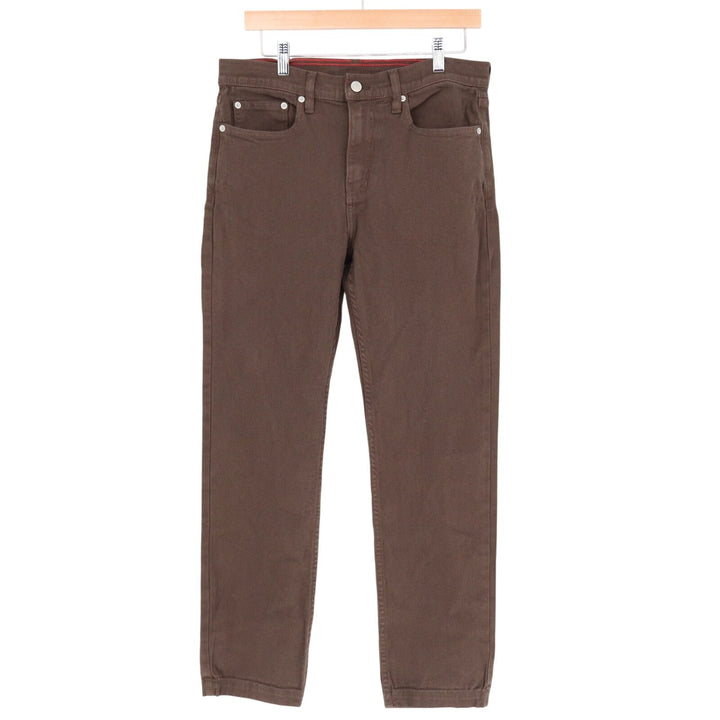 American Giant Roughneck Pants Mens 30x30 Brown Cotton Stretch Preppy Straight
