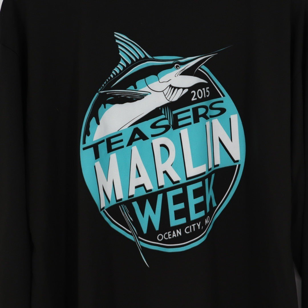 A4 Teasers Marlin Week 2015 Ocean City MD Long Sleeve T Shirt XL Black
