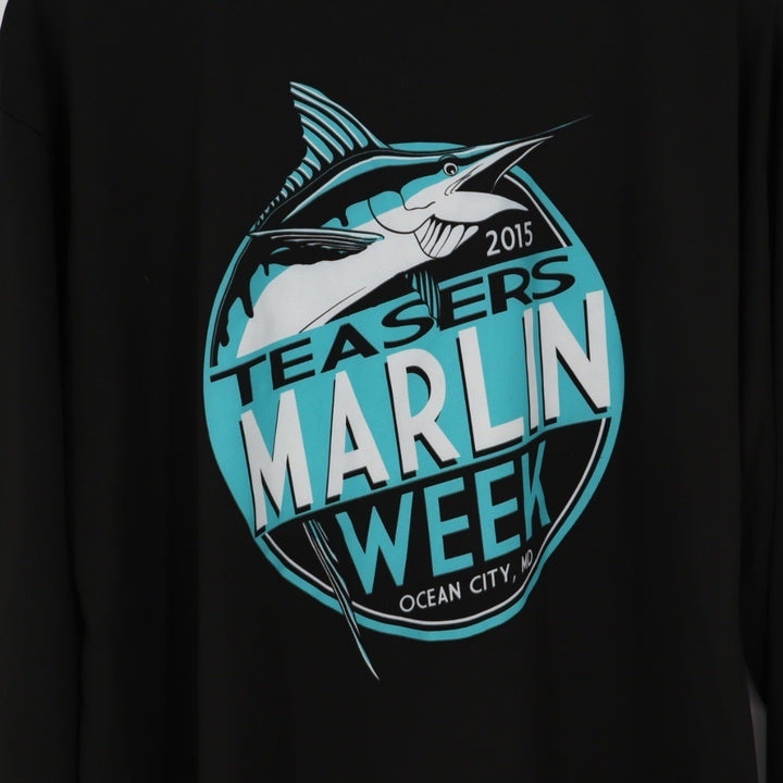 A4 Teasers Marlin Week 2015 Ocean City MD Long Sleeve T Shirt XL Black