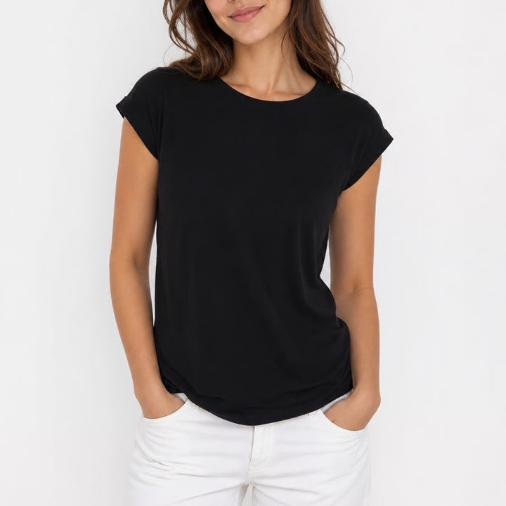 Universal Thread Goods Co Black Short Sleeve Cotton Crew Neck T-Shirt Size M