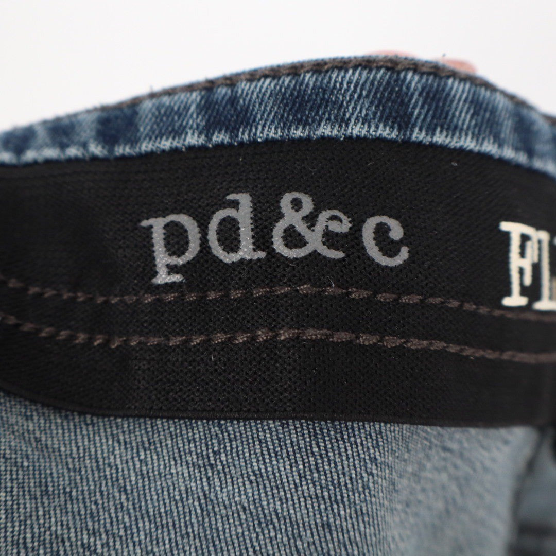 PD&C Flex Stretch Blue Wash Denim Jeans Men's 34x32 Slim Fit Casual