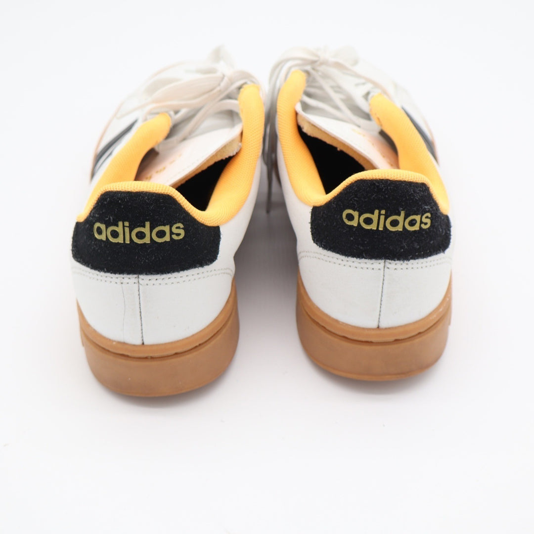 Adidas Grand Court Alpha White Black Yellow Gum Sneakers Women's Size 9