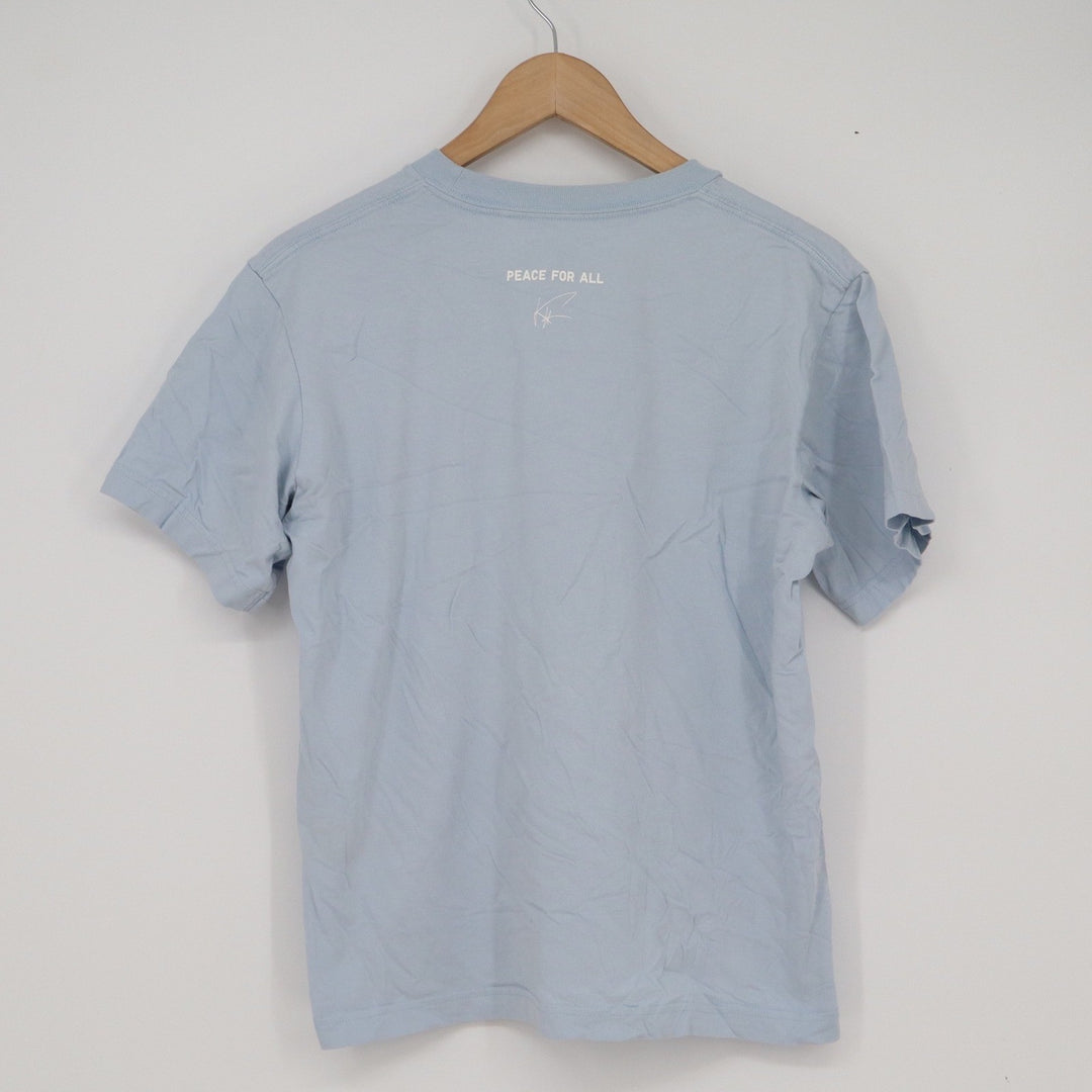 Uniqlo Peace For All Khaled Hosseini Graphic T-Shirt Light Blue Mens Size M
