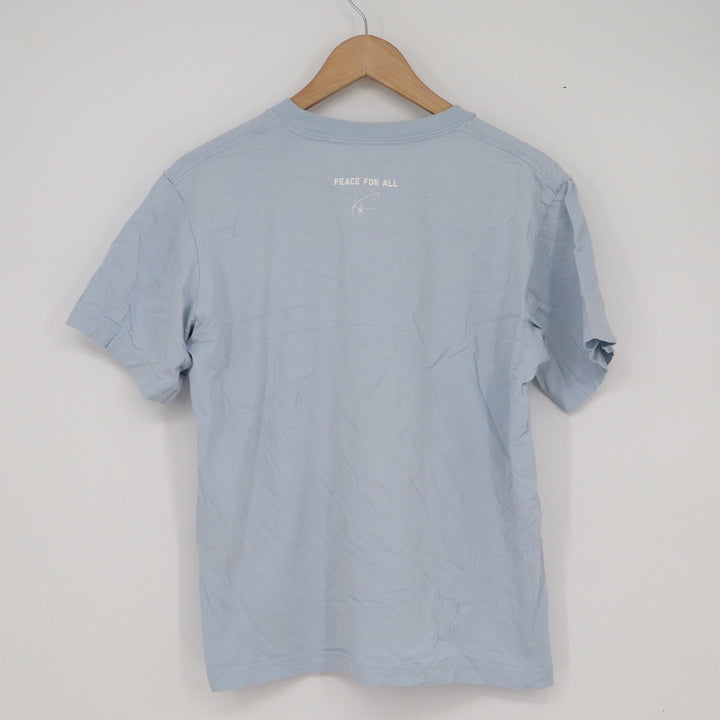 Uniqlo Peace For All Khaled Hosseini Graphic T-Shirt Light Blue Mens Size M