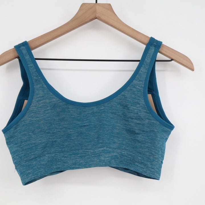 Jockey Seamfree Back Smoothing Bralette Bra Womens Large Teal Stretch Padded