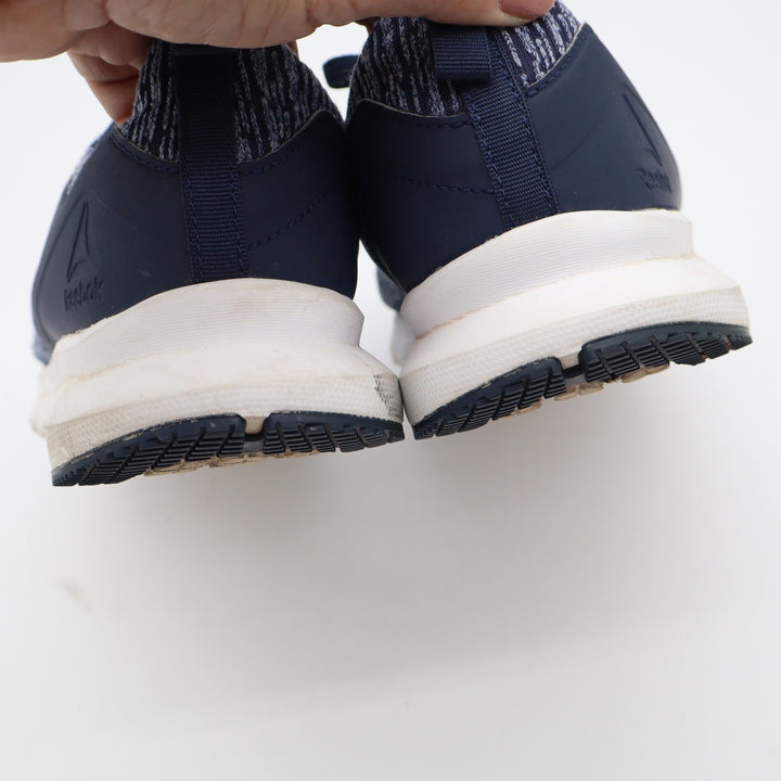 Reebok Womens Space Dye Knit Running Shoes Navy Blue White Size 10