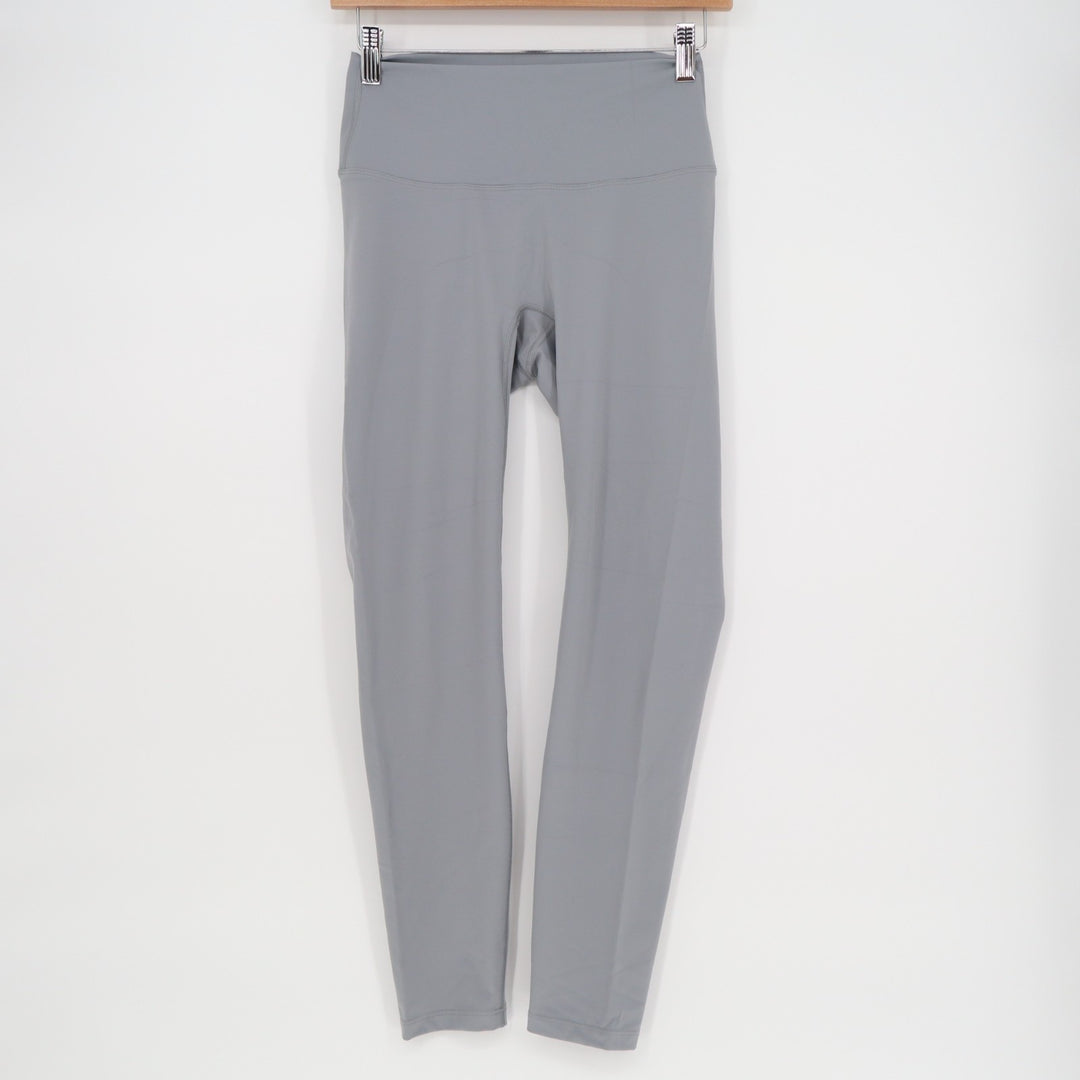 Lavento Ankle Leggings Womens 6 Gray Nylon Stretch Gym Training Yoga Workout