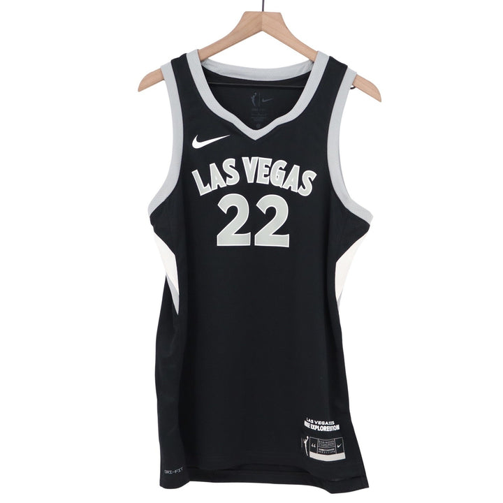 Nike Las Vegas Aces A'ja Wilson 22 Explorer Edition WNBA Jersey Black Size M