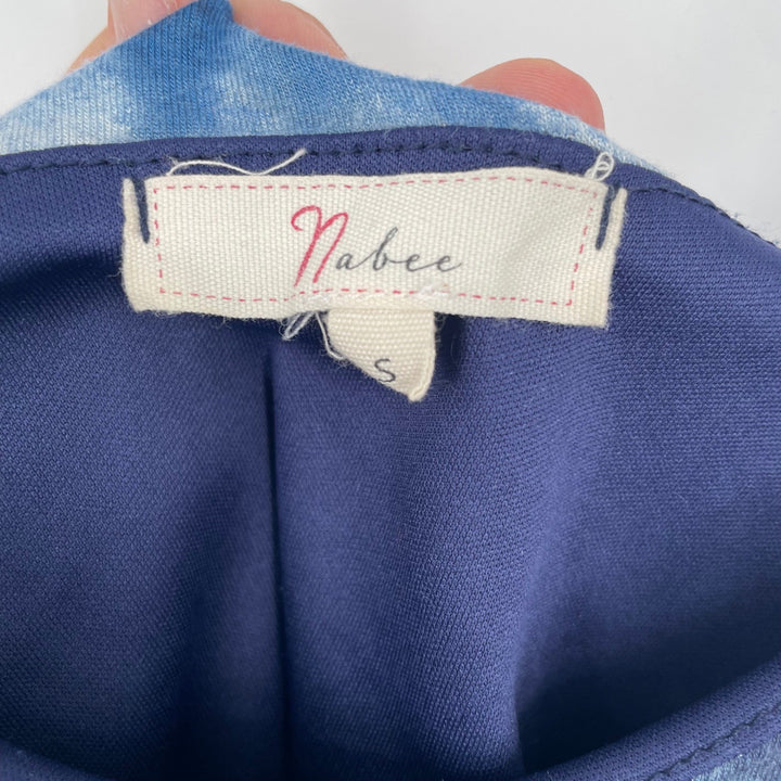 Nabee Tie Dye Cami Lace Trim Blue Tank Top Size Small