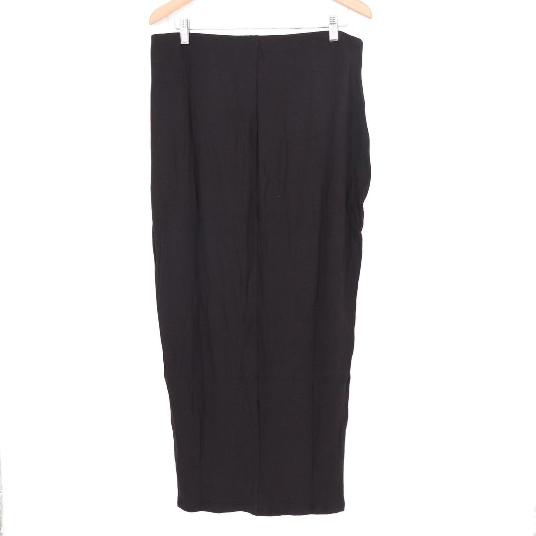 Naked Wardrobe Womens Black Maxi Skirt Bodycon Plus Size 3X NW-S0044X Stretch
