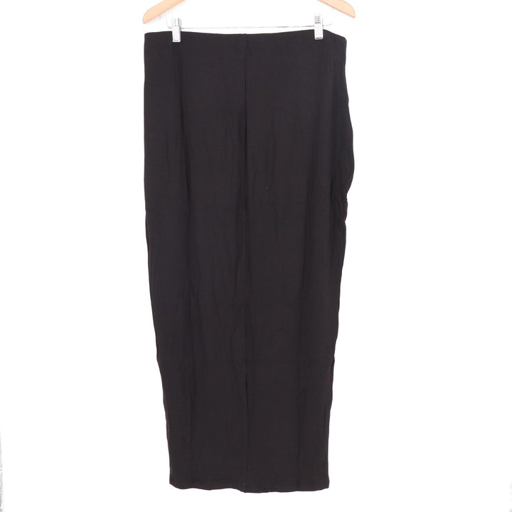 Naked Wardrobe Womens Black Maxi Skirt Bodycon Plus Size 3X NW-S0044X Stretch