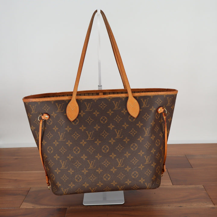 Louis Vuitton Neverfull MM Monogram Canvas Tote Bag Brown M40995